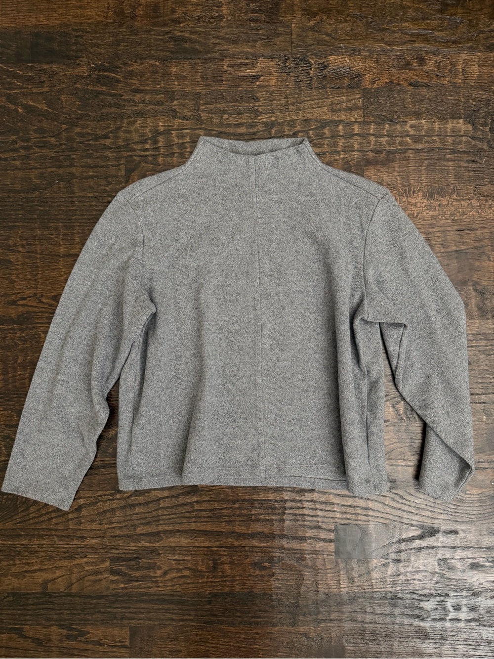 a new day Gray Mock Neck Long Sleeve Sweater